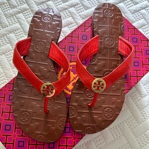 Tory Burch Thora Embossed Thong Sandal